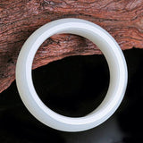 Certificate Natural Xinjiang Hetian Jade 54mm-62mm Princess Bracelet Gift