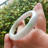 Natural Burmese Jadeite Light Purple Bracelet 54-64mm Princess Jewelry