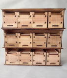 Wooden Jewelry Box, 4-Drawer Organizer, Beads Storage Container
