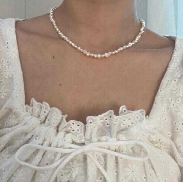 Baroque Freshwater Pearl Necklace, Wedding Party Women Gift