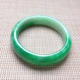 Zheru Jewelry Natural Jadeite Light Green 54-62mm Bracelet Princess Gift