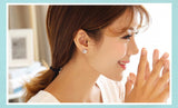 925 Silver Clover Stud Earrings Women's Style Girl Gift