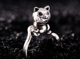 Lucky Cat Ring for Women Men Kids Charm Christmas Pretty Jewelry