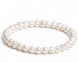 Natural Pearl Elastic Bangles Freshwater Pearls Bracelet