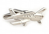 Lepton Classic Aircraft Styling Cufflinks Men's - Silver Plane Cuff Link