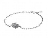 Lucky Love Protection Heart Clover Bracelet 925 Silver Charm