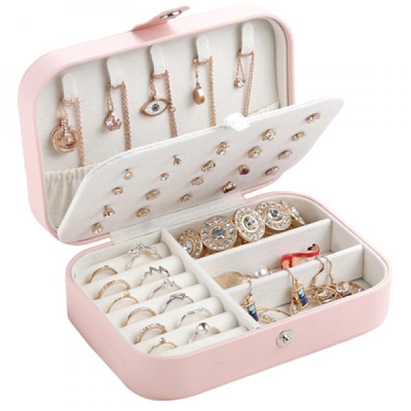 Patterned Jewelry Box Multifunction Makeup Storage Beauty Travel Box
