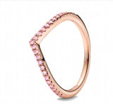 925 Sterling Silver Ladies Pan Ring Rose Ring