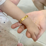 Personalized Name Baby Bracelet Stainless Steel Born Baby Gift