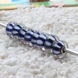 925 Sterling Silver Colorful Glass Charm Bead for Bracelet