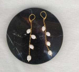 Baroque Freshwater Pearl Dangle Earrings