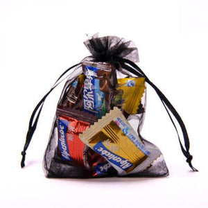 100pcs Organza Bags Drawstring Wedding Christmas Gift Jewelry Pouche