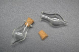 20 Mini Cork Stopper Glass Bottles Vials Containers Small Perfume Wishing Bottle