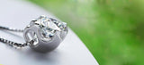 Silver 925 Necklace Diamond Pendant Gemstone Clavicle Necklace