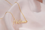 Dainty Name Necklace, Custom Nameplate Necklace