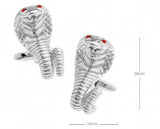 Crystal Snake Silver Cufflinks - Hot Seller