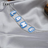 Enamel Numbers Letter Name Stainless Bracelet Female Personality Jewelry