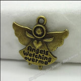 80pcs Angel Pendant Vintage Charms Antique Bronze DIY Metal Jewelry Findings