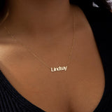 Custom Stainless Name Necklace, Dainty Personalized Jewelry