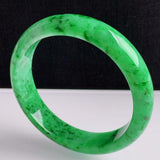 Zheru Natural Burmese Emerald Green Bracelet 54mm-64mm