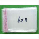 1000pcs 6*11cm Clear Resealable Plastic Bags Self Adhesive Seal Bags