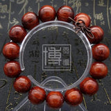 Red Sandalwood Padauk Beads Bracelet Ironwood Bean Prayer Beads Jewelry Bracelet
