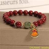 Original Cinnabar Bracelet Buddha Bead Female