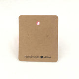 100pcs Colorful Blank Earring Cards 7*6cm Jewelry Packaging Labels