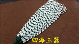 High-Quality Jade Bead Necklace Cylinder Rope Necklace