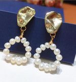 4-5mm Round Freshwater Aus South Sea Pearl Earrings