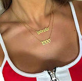925 Silver Personalized Nameplate Necklace with 2 Names for Girlfriend
