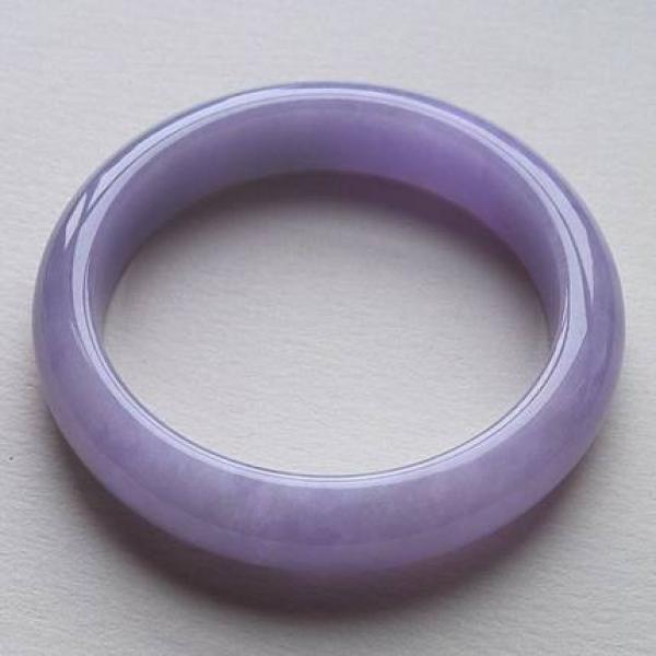 Zheru Jewelry Light Purple Burmese Jadeite Bracelet