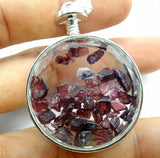 Natural Stone Quartz Crystal Turquoises Gravel Stone Pendant