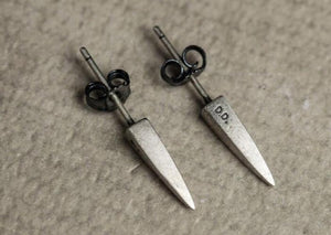 925 Sterling Silver Stud Earrings Taper Plug Prevent Allergy