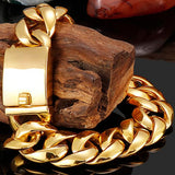 Polished Stainless Steel Bracelet for Men