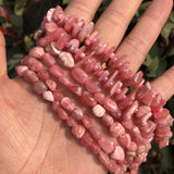 Argentine Rhodochrosite Chips Oval Beads DIY Bracelet Crystal Quartz