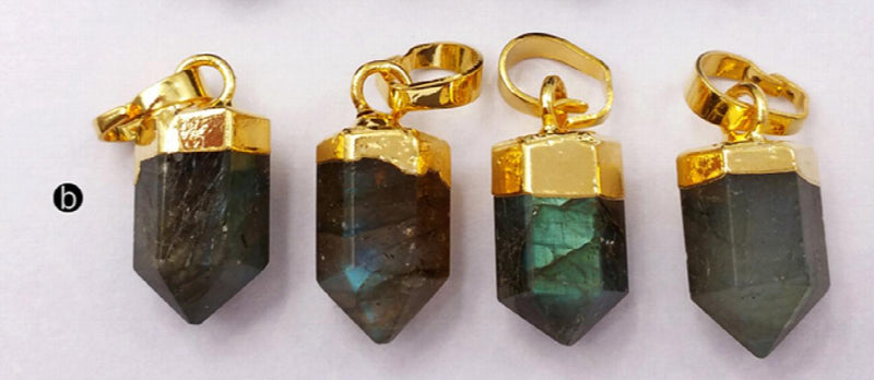 Labradorite Sparkling Women Pendant Necklace Charm Gift
