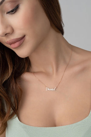 Dainty Name Necklace Stainless Steel Jewelry Perfect Birthday Gift