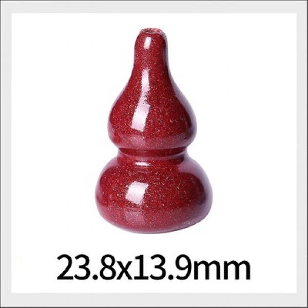 5A Natural Cinnabar Calabash Gourd Necklace Pendant DIY Jewelry
