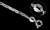 925 Sterling Silver Men's Chain Necklace Jewelry No Fade Birthday Gift