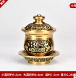 Copper Buddha Holy Water Cup Statue