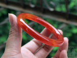 Zheru Agate & Chalcedony Red Bracelet 54-64mm