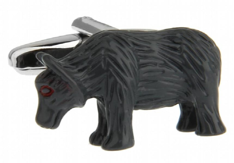 Sunnylink Gray Bear Animal Cufflinks for Shirt L1144
