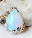 Opal Natural Gemstone 18KGP Pendant