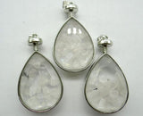 Natural Stone Tiger Eye Quartz Crystal Turquoises Irregular Gravel Stone Pendant