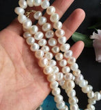 Hand Knotted Freshwater Pearl Necklace - 7-8mm