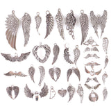 35pcs Angel Wing Feather Charms DIY Jewelry Findings