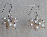 Ivory Freshwater Pearl Dangle Earrings S925 Silver