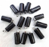 50pc Natural Stone Agate Aventurine Turquoise Tiger Eye Quartz Crystal Pendants