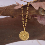 S925 Sterling Silver Sun Flower Choker Necklace for Women